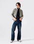 CONTRAST CORDUROY BOMBER JACKET